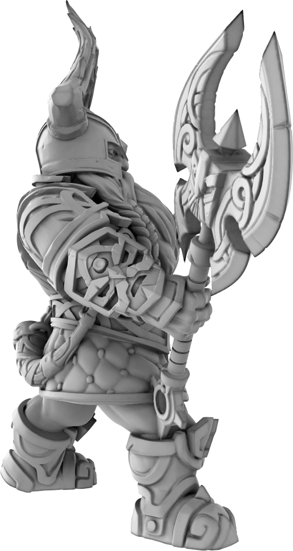 Brayan Nafarrate - Dwarf #2 - DnD/TTRPG Figure/Miniature