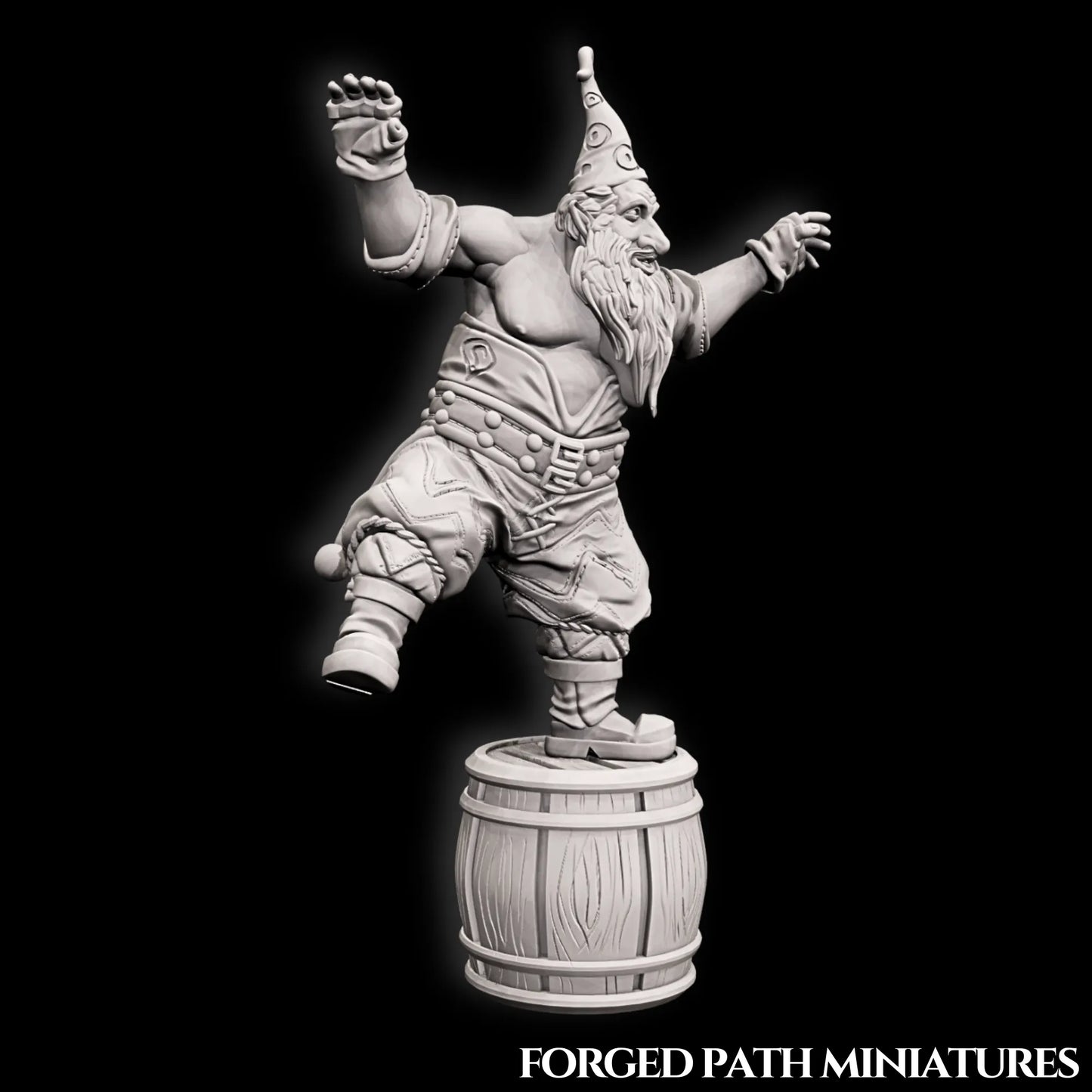 Forged Path - Willowbrook Circus - Dwarf - DnD/Pathfinder/TTRPG Figure