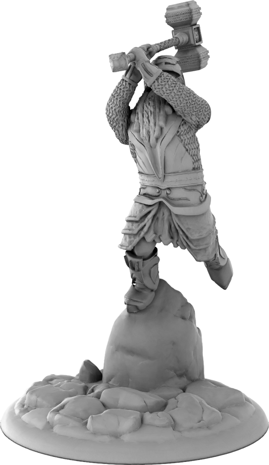 Thorns Forge - Dwarf Cleric - DnD/Pathfinder/TTRPG Figure Mini Miniature - Helios3DPrinting