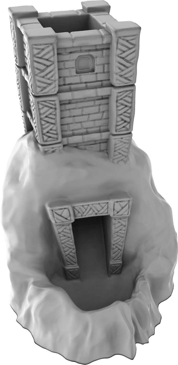 Minton Minis - Dwarven Dice Tower - DnD/TTRPG/Roleplaying/Wargames