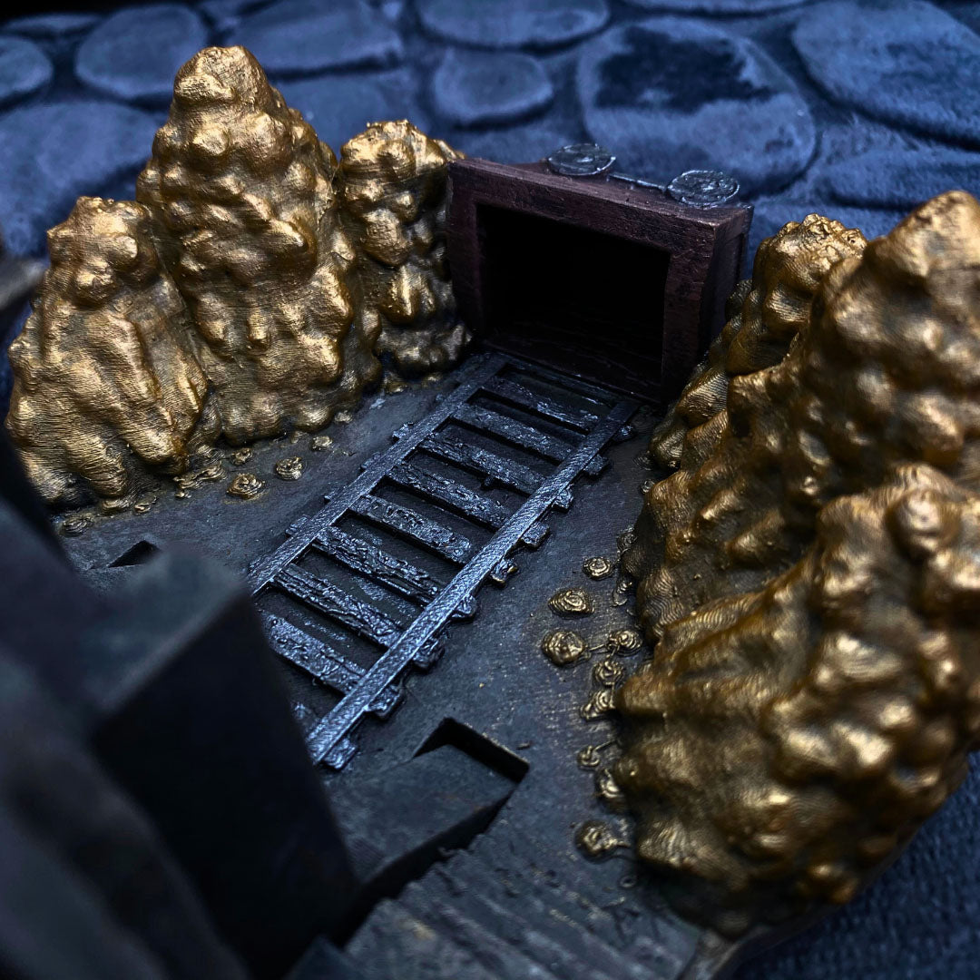 Always Sleep in Armor - Dwarven Mine Dice Tower - DnD/TTRPG/Roleplaying/Wargames - Helios3DPrinting