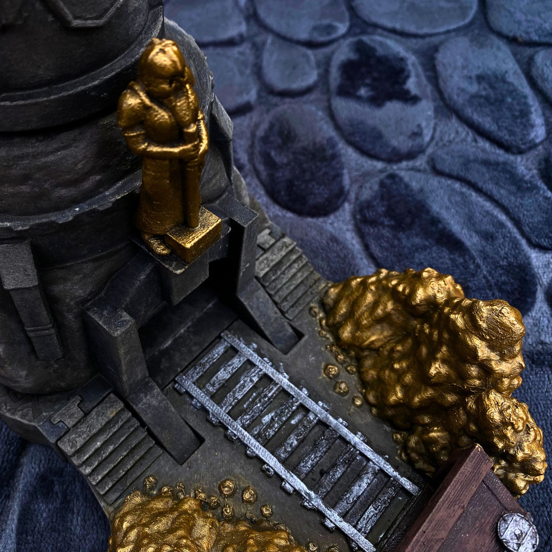 Always Sleep in Armor - Dwarven Mine Dice Tower - DnD/TTRPG/Roleplaying/Wargames - Helios3DPrinting
