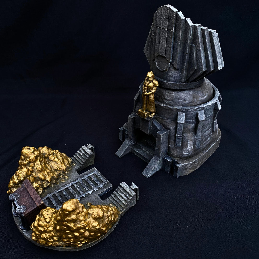 Always Sleep in Armor - Dwarven Mine Dice Tower - DnD/TTRPG/Roleplaying/Wargames - Helios3DPrinting
