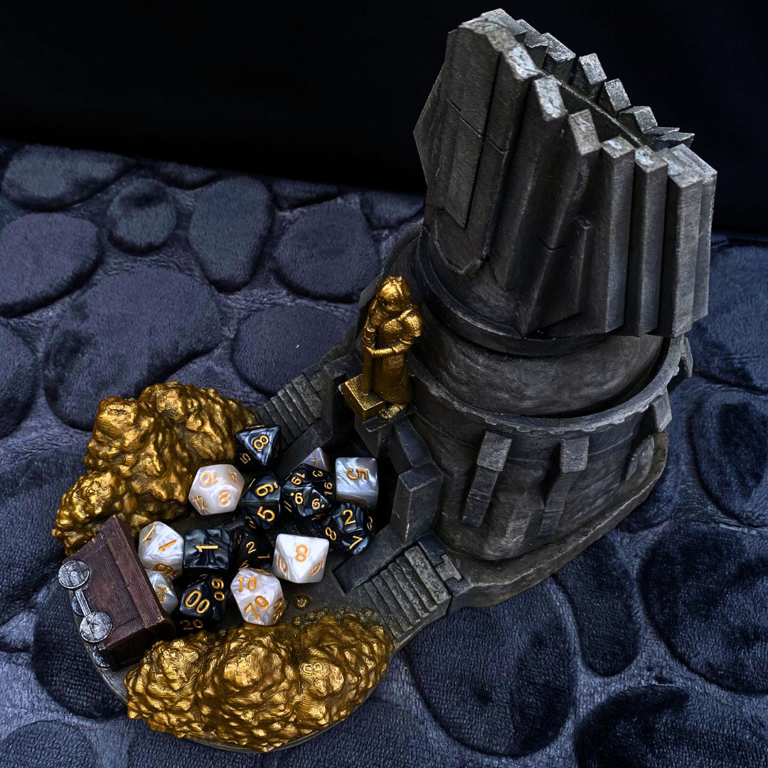 Always Sleep in Armor - Dwarven Mine Dice Tower - DnD/TTRPG/Roleplaying/Wargames - Helios3DPrinting