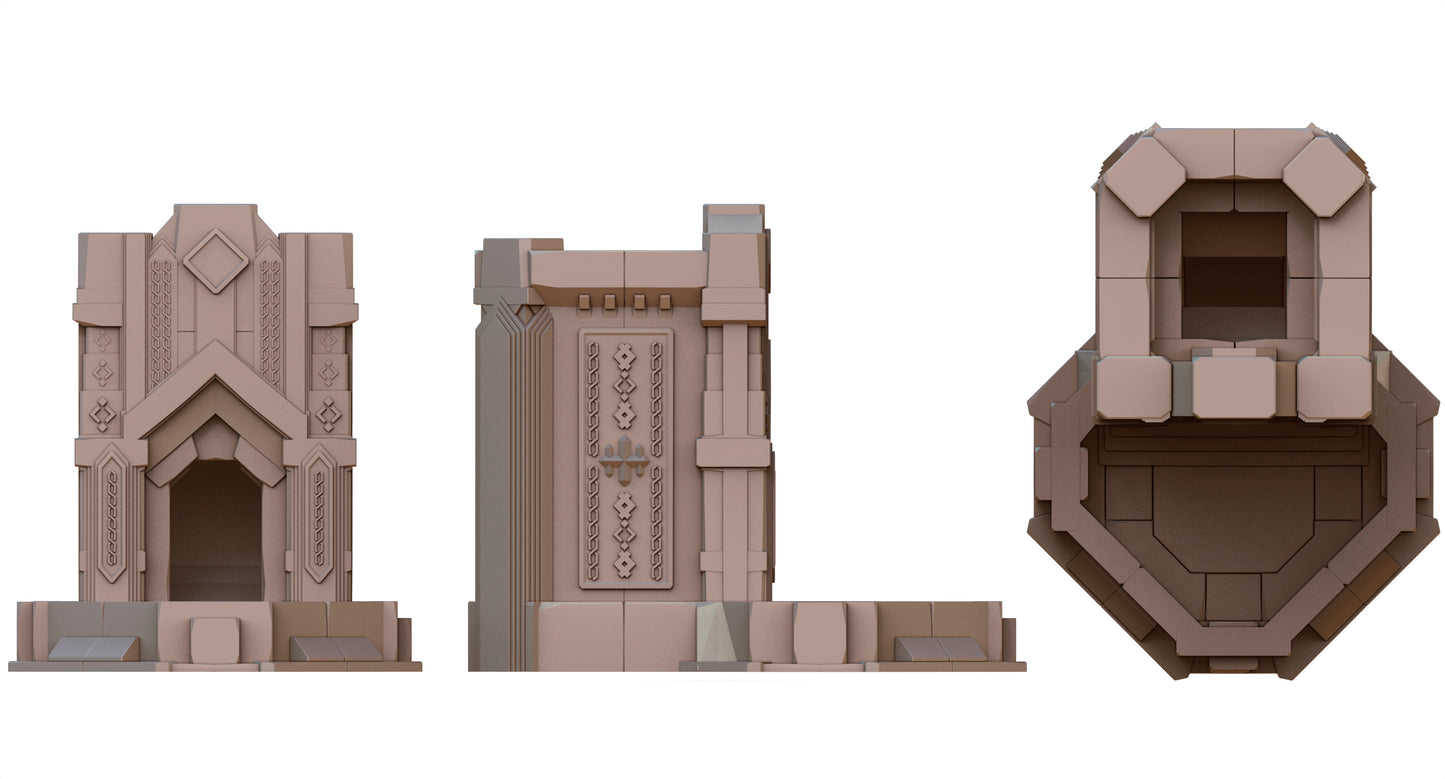 Crab Miniatures - Fantasy Dice Towers - Dwarves - DnD/TTRPG/Roleplaying/Wargames
