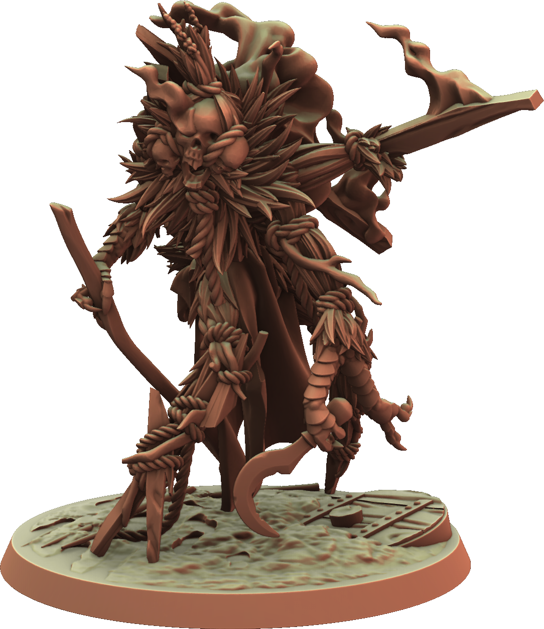 3DPZstudio - Hallowswheat - Burning Man Effegy - DnD/TTRPG Figure/Miniature