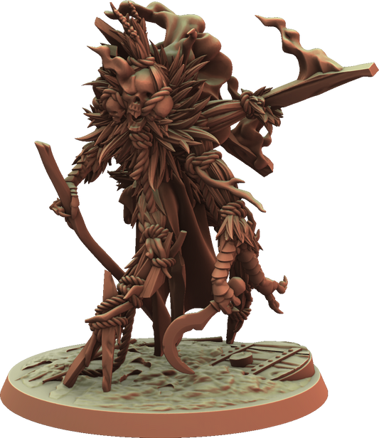 3DPZstudio - Hallowswheat - Burning Man Effegy - DnD/TTRPG Figure/Miniature