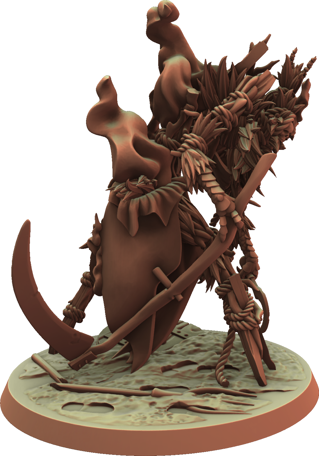 3DPZstudio - Hallowswheat - Burning Man Effegy - DnD/TTRPG Figure/Miniature