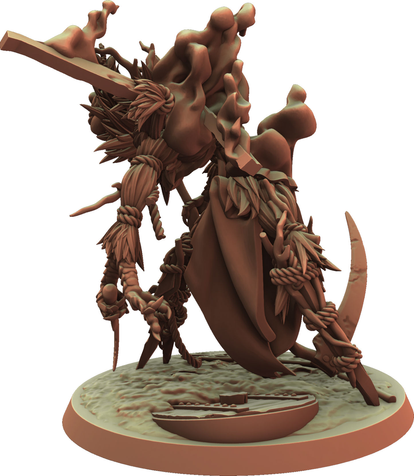 3DPZstudio - Hallowswheat - Burning Man Effegy - DnD/TTRPG Figure/Miniature