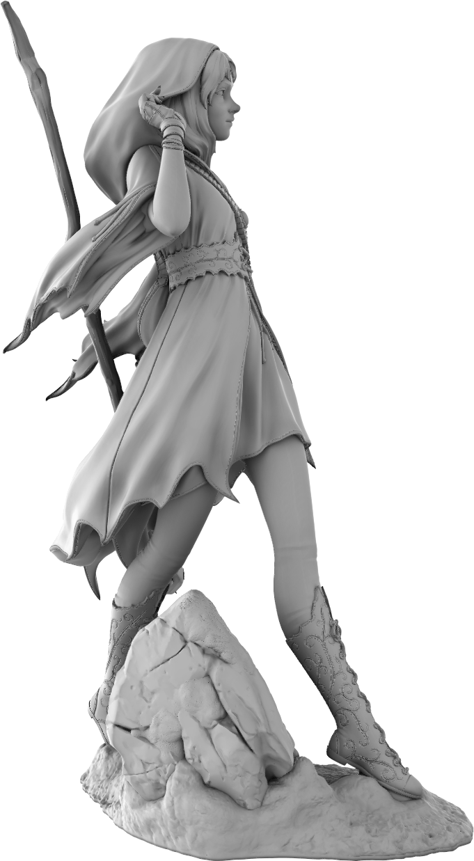 Amra 3D Art - Elements - Earth - 75mm Pin Up/Figure/Model/Diorama - Helios3DPrinting