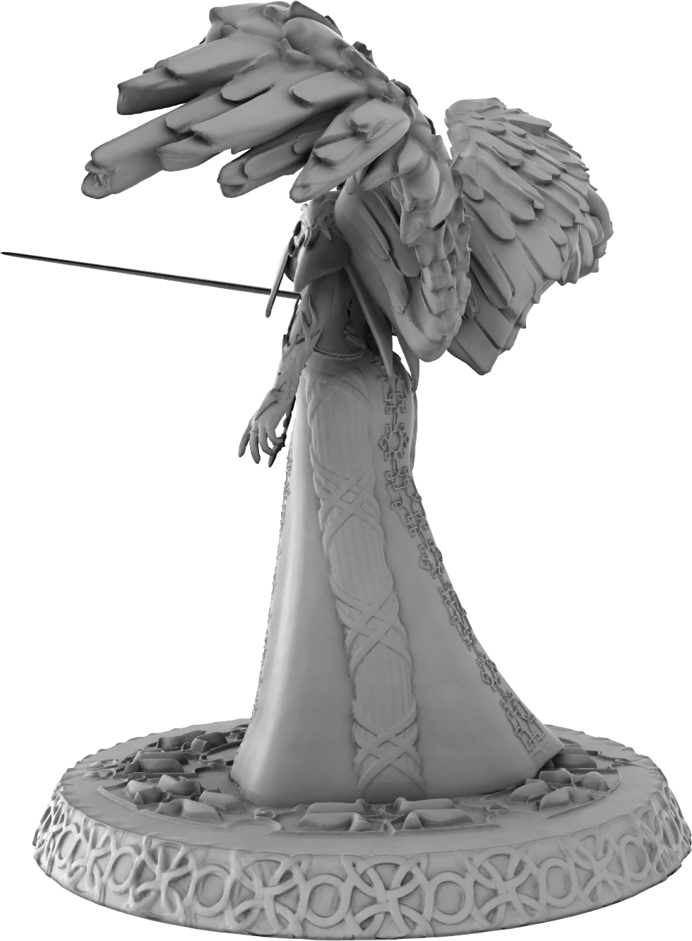 Klaus - Elara the Sword Keeper - 32/75mm DnD/TTRPG Figure/Miniature - Helios3DPrinting