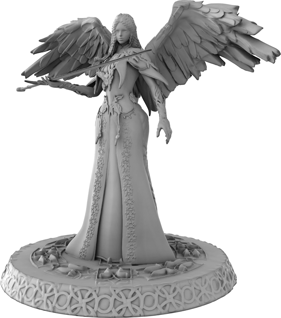 Klaus - Elara the Sword Keeper - 32/75mm DnD/TTRPG Figure/Miniature - Helios3DPrinting