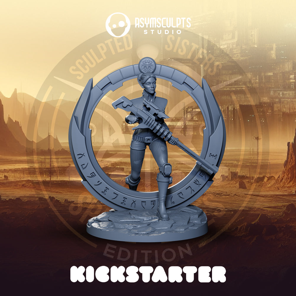 AsymSculpts - Sculpted Sisters: Space Elves - Elaria #1 - 75mm Pin Up/Figure/Model/Diorama
