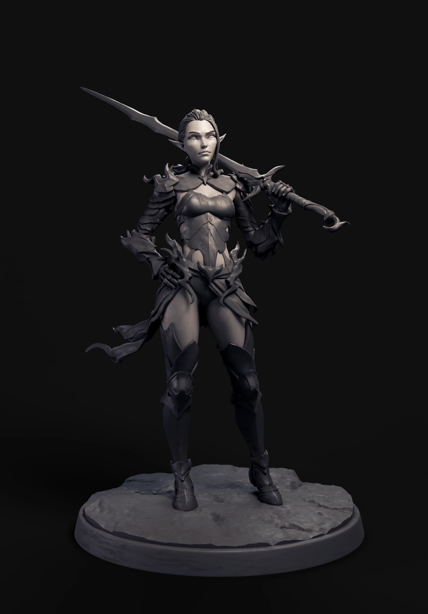 Arxila - Eldra Emberfyre Only - 75mm Pin Up/Figure/Model/Diorama