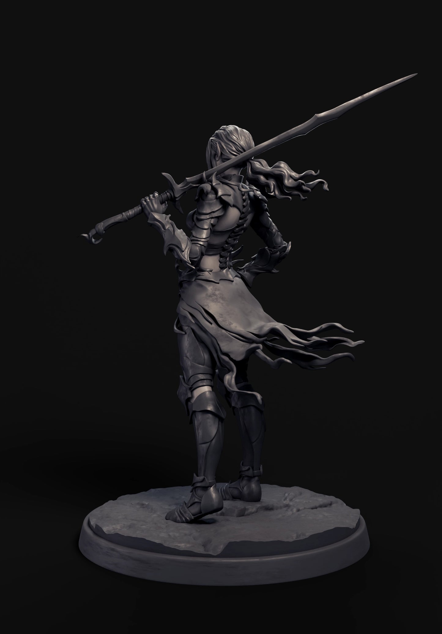 Arxila - Eldra Emberfyre Only - 75mm Pin Up/Figure/Model/Diorama