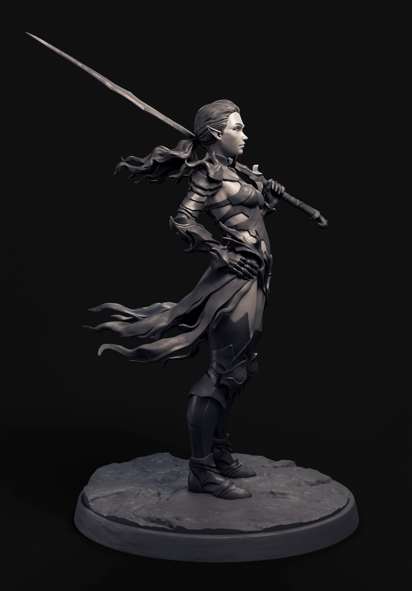 Arxila - Eldra Emberfyre Only - 75mm Pin Up/Figure/Model/Diorama