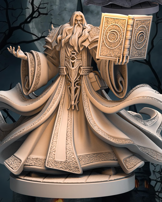 Print Fantasy - Heroes of Eldengaard - Eldric Stormweaver - 75mm Pin Up/Figure/Model/Diorama