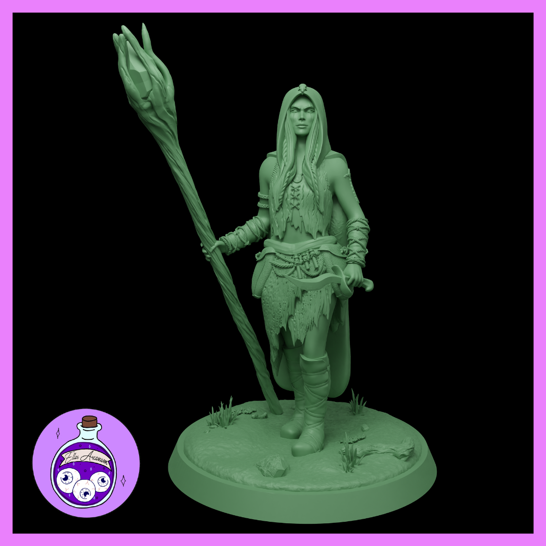 Ella's Arcanum - Wild Hunt - Elf Sorcerer Female - DnD/Pathfinder/TTRPG