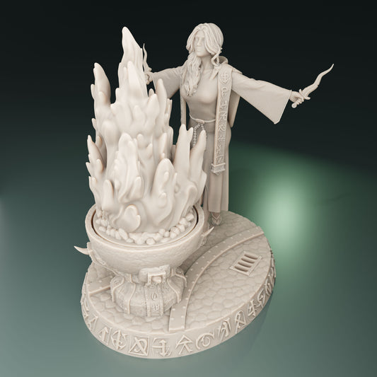 Cthulhu Girls - Cult of the Old Ones - Eliza, High Priestess - 32/75mm DnD/TTRPG Figure/Miniature - Helios3DPrinting