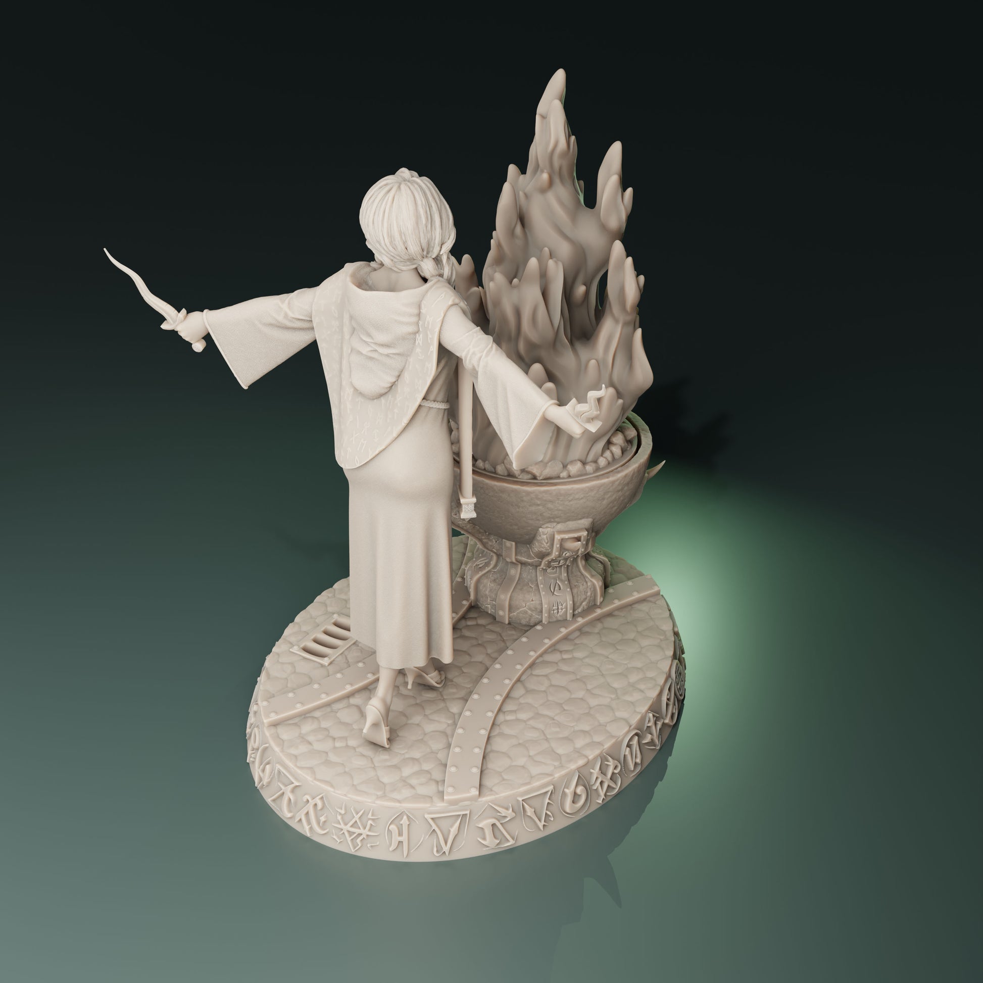 Cthulhu Girls - Cult of the Old Ones - Eliza, High Priestess - 32/75mm DnD/TTRPG Figure/Miniature - Helios3DPrinting