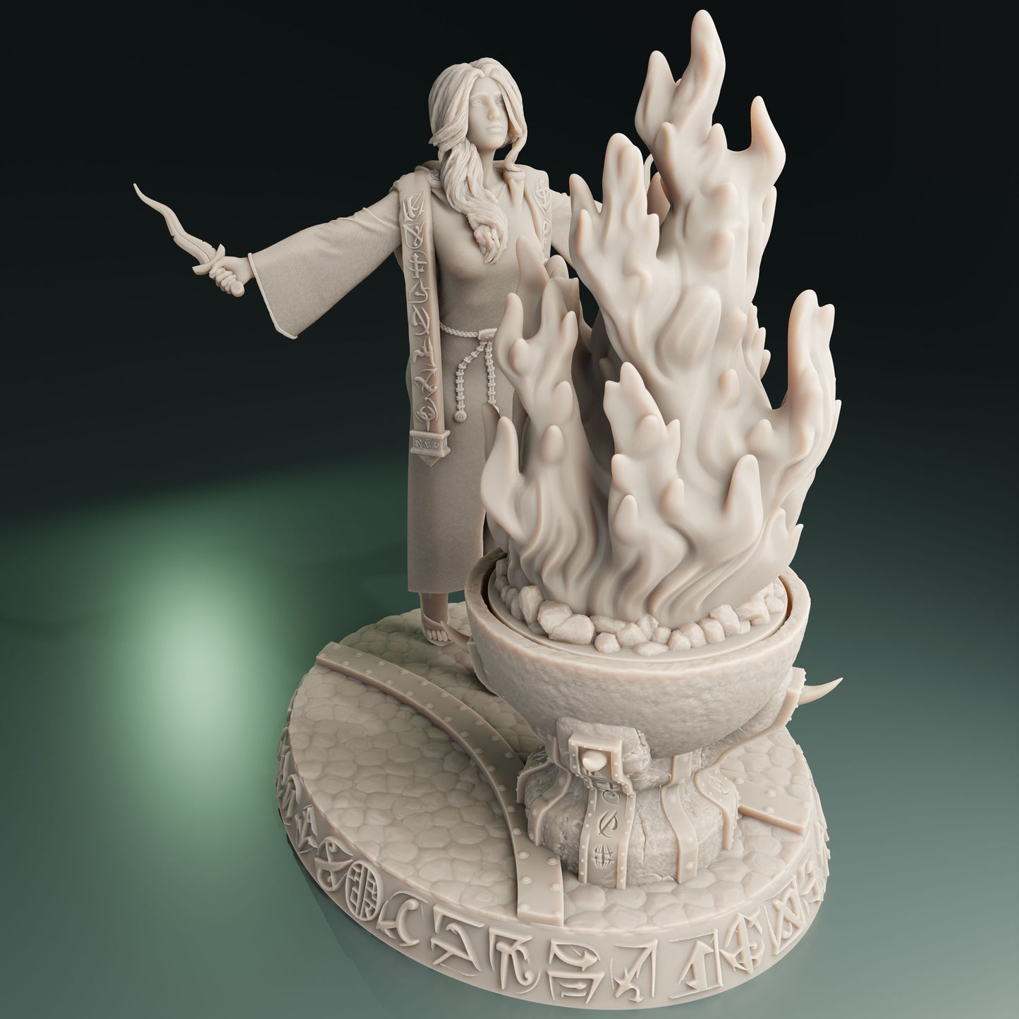 Cthulhu Girls - Cult of the Old Ones - Eliza, High Priestess - 32/75mm DnD/TTRPG Figure/Miniature - Helios3DPrinting