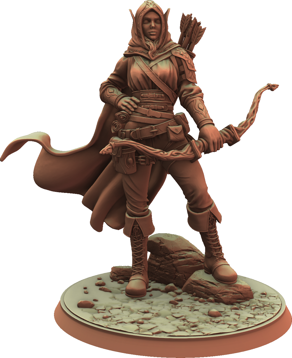 Cosmondo - Dungeons & Damsels - Elven Ranger #1 - 75mm Pin Up/Figure/Model/Diorama