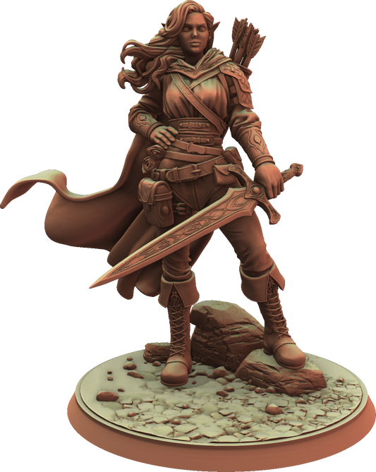 Cosmondo - Dungeons & Damsels - Elven Ranger #2 - 75mm Pin Up/Figure/Model/Diorama