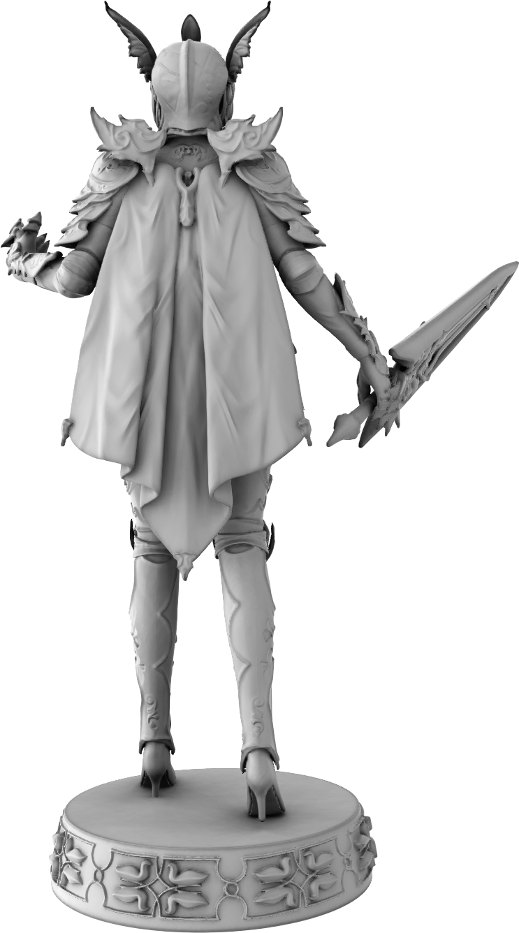 Outer Space Design - Elwyn Swordmaster - 75mm Pin Up/Figure/Model/Diorama