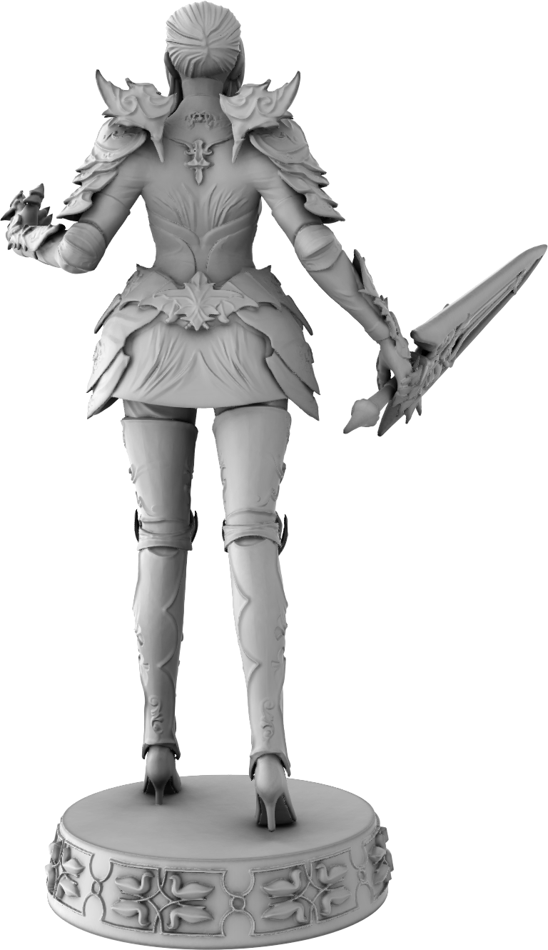 Outer Space Design - Elwyn Swordmaster - 75mm Pin Up/Figure/Model/Diorama