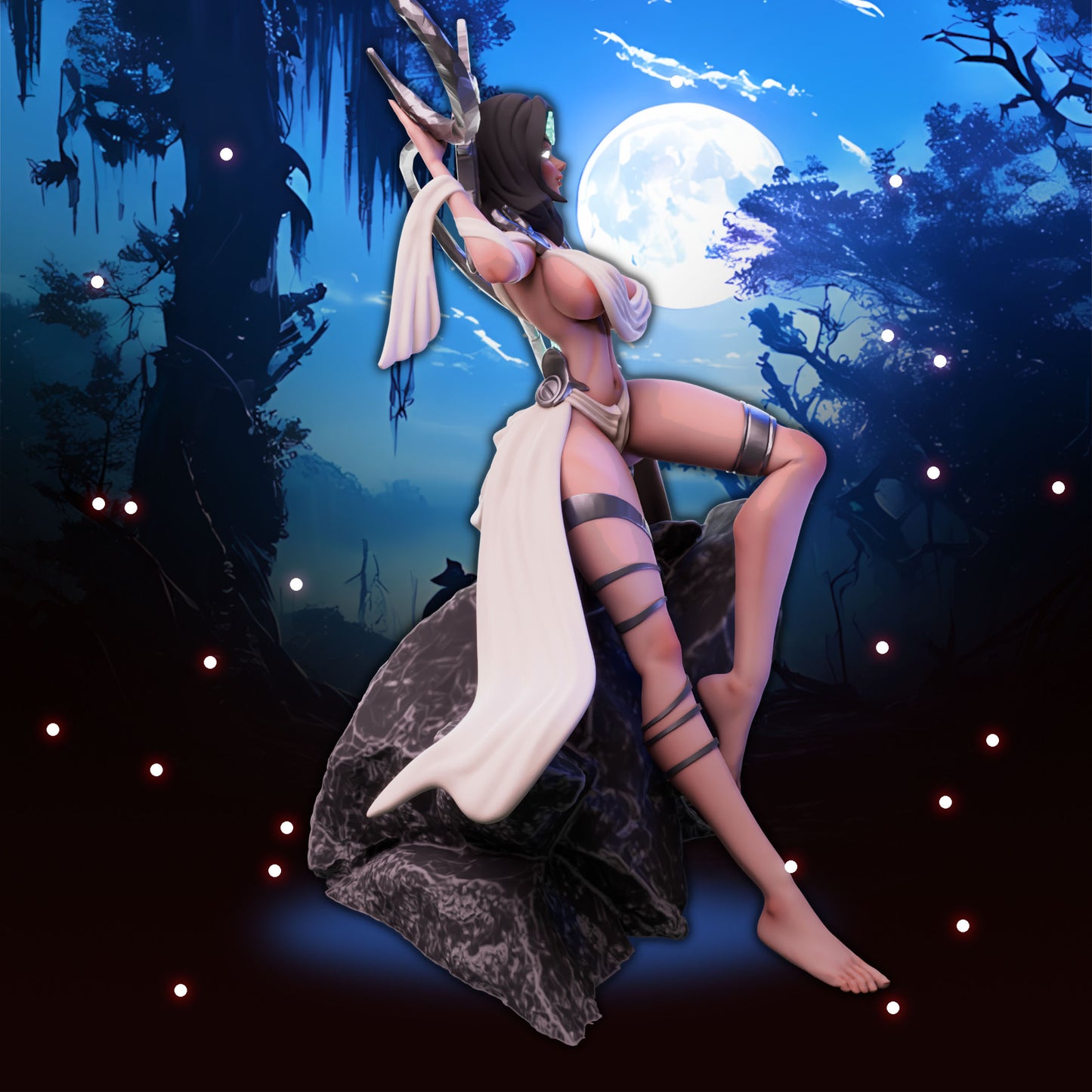 Anexeo's Forge - Woodland Witches - Estella - 32/75mm Pin Up/Figure/Model/Diorama - Helios3DPrinting