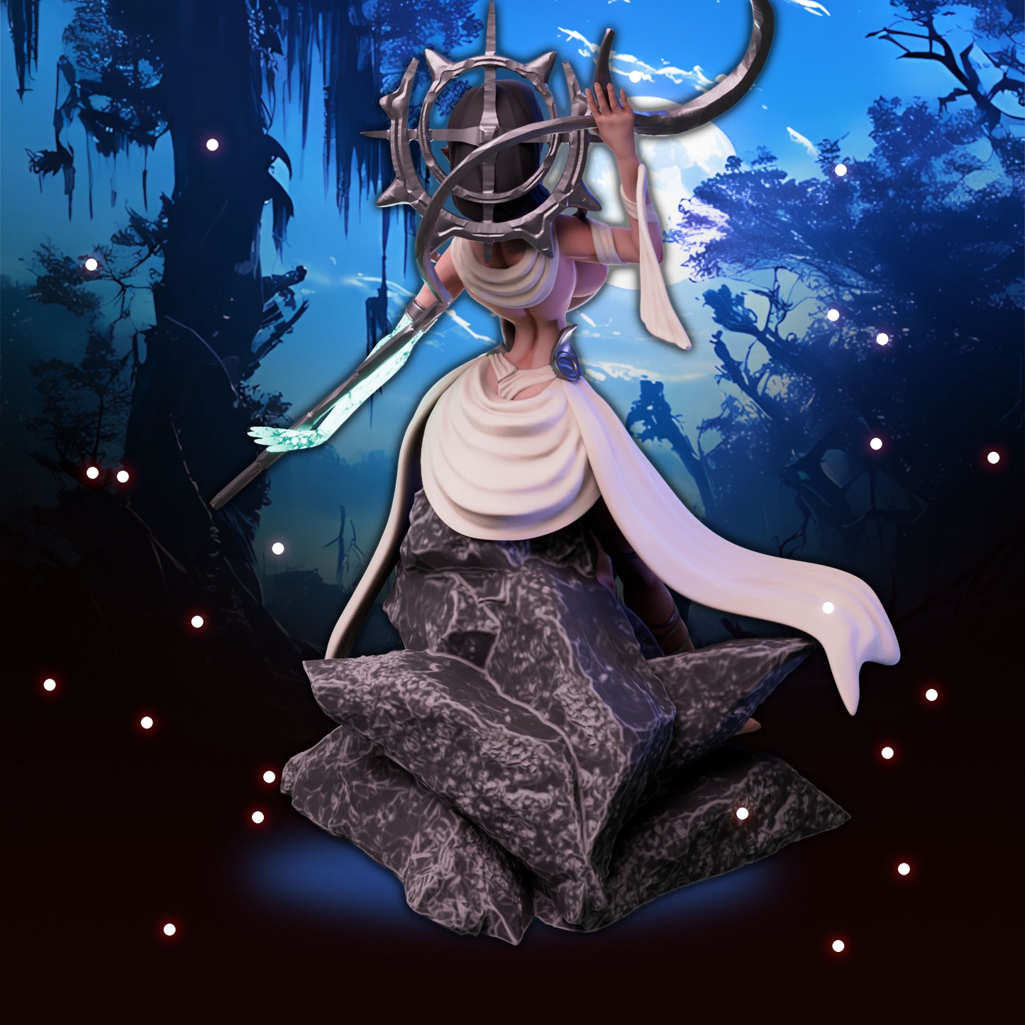 Anexeo's Forge - Woodland Witches - Estella - 32/75mm Pin Up/Figure/Model/Diorama - Helios3DPrinting