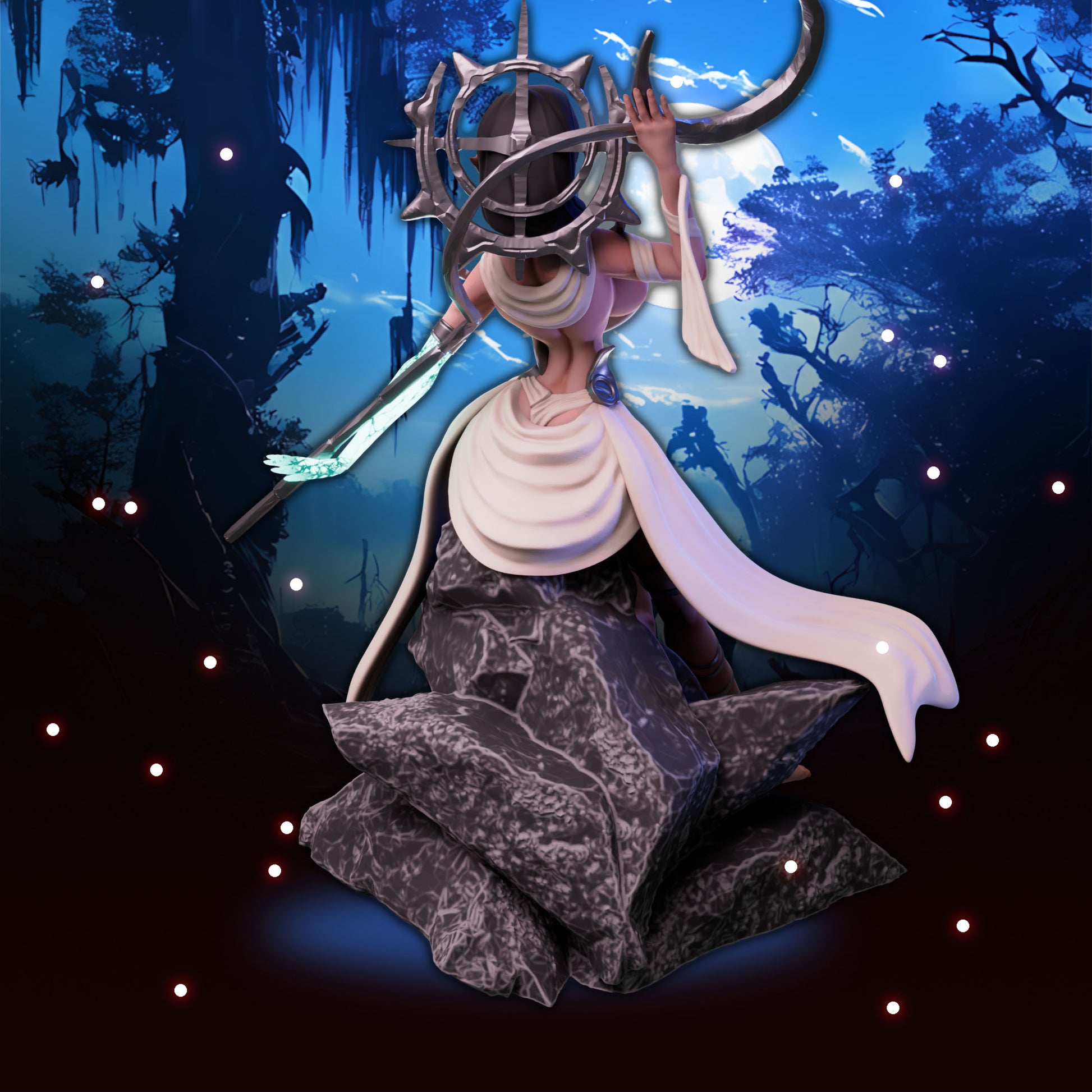 Anexeo's Forge - Woodland Witches - Estella - 32/75mm Pin Up/Figure/Model/Diorama - Helios3DPrinting