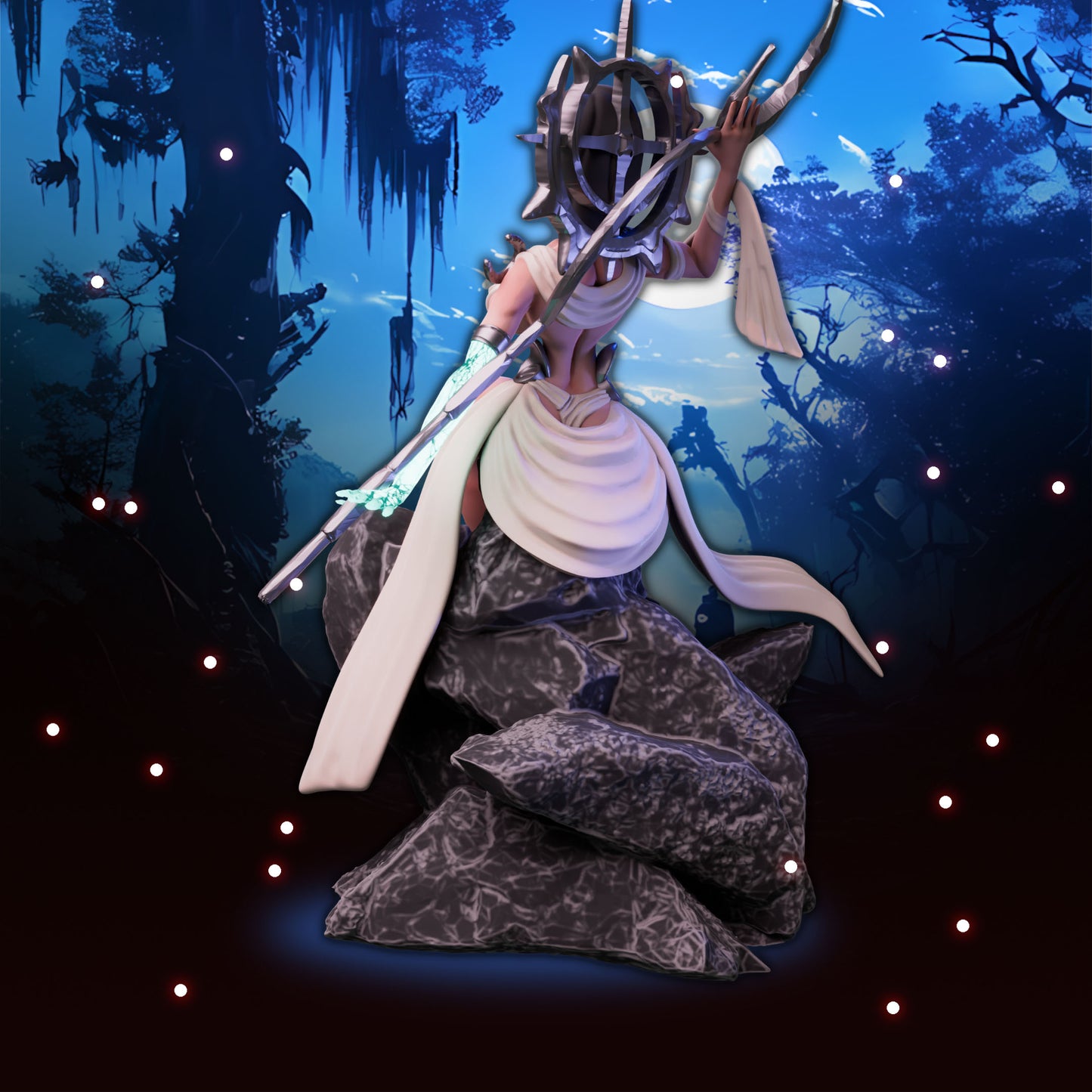 Anexeo's Forge - Woodland Witches - Estella - 32/75mm Pin Up/Figure/Model/Diorama - Helios3DPrinting