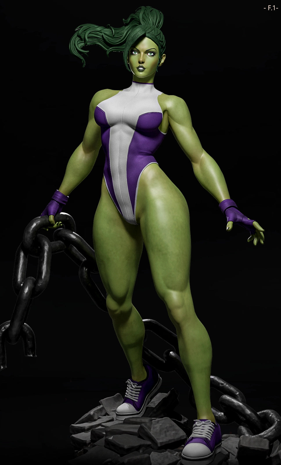 Luis Donaldo Meza - New Heros - She Hulk - 80mm Pin Up/Figure/Model/Diorama