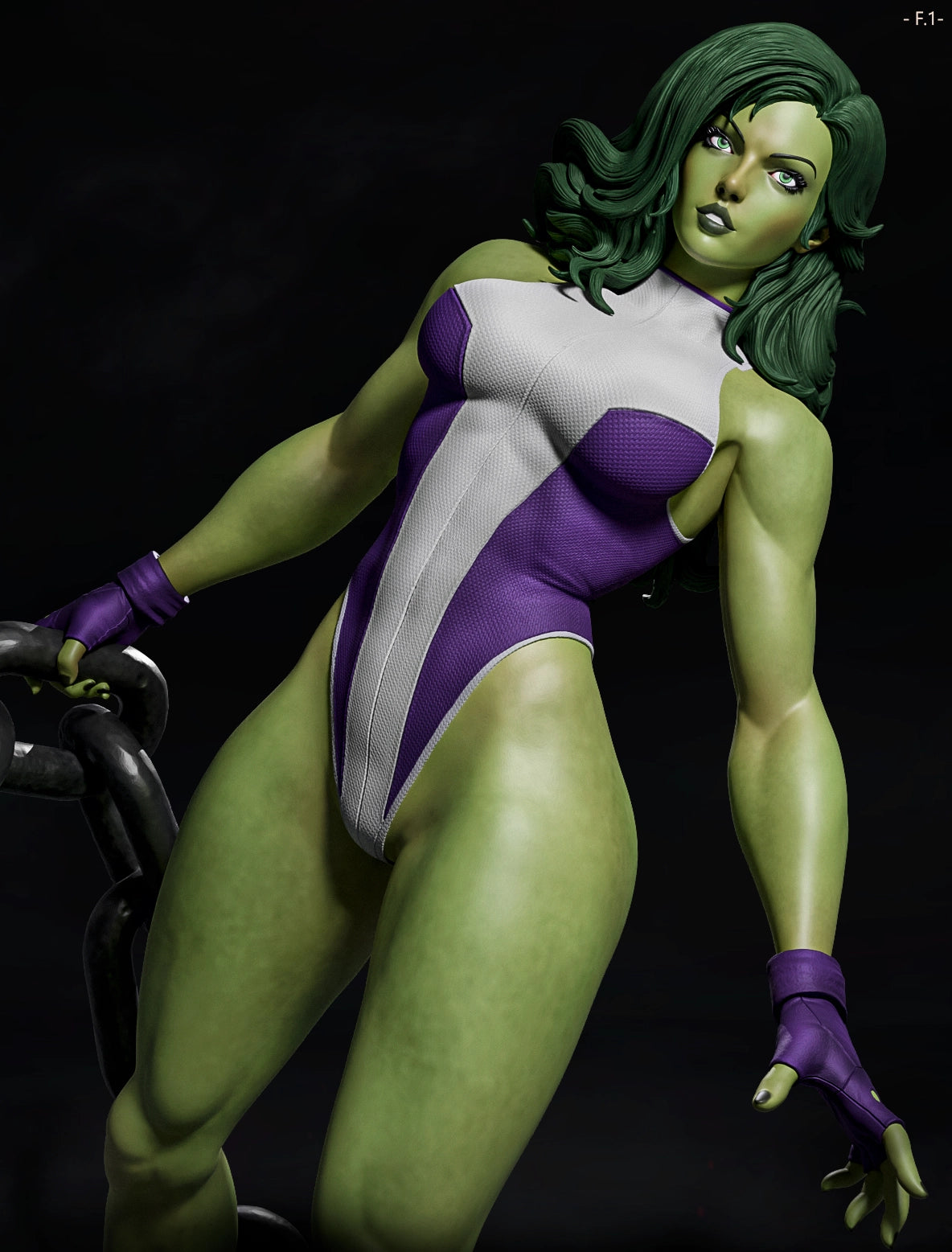 Luis Donaldo Meza - New Heros - She Hulk - 80mm Pin Up/Figure/Model/Diorama
