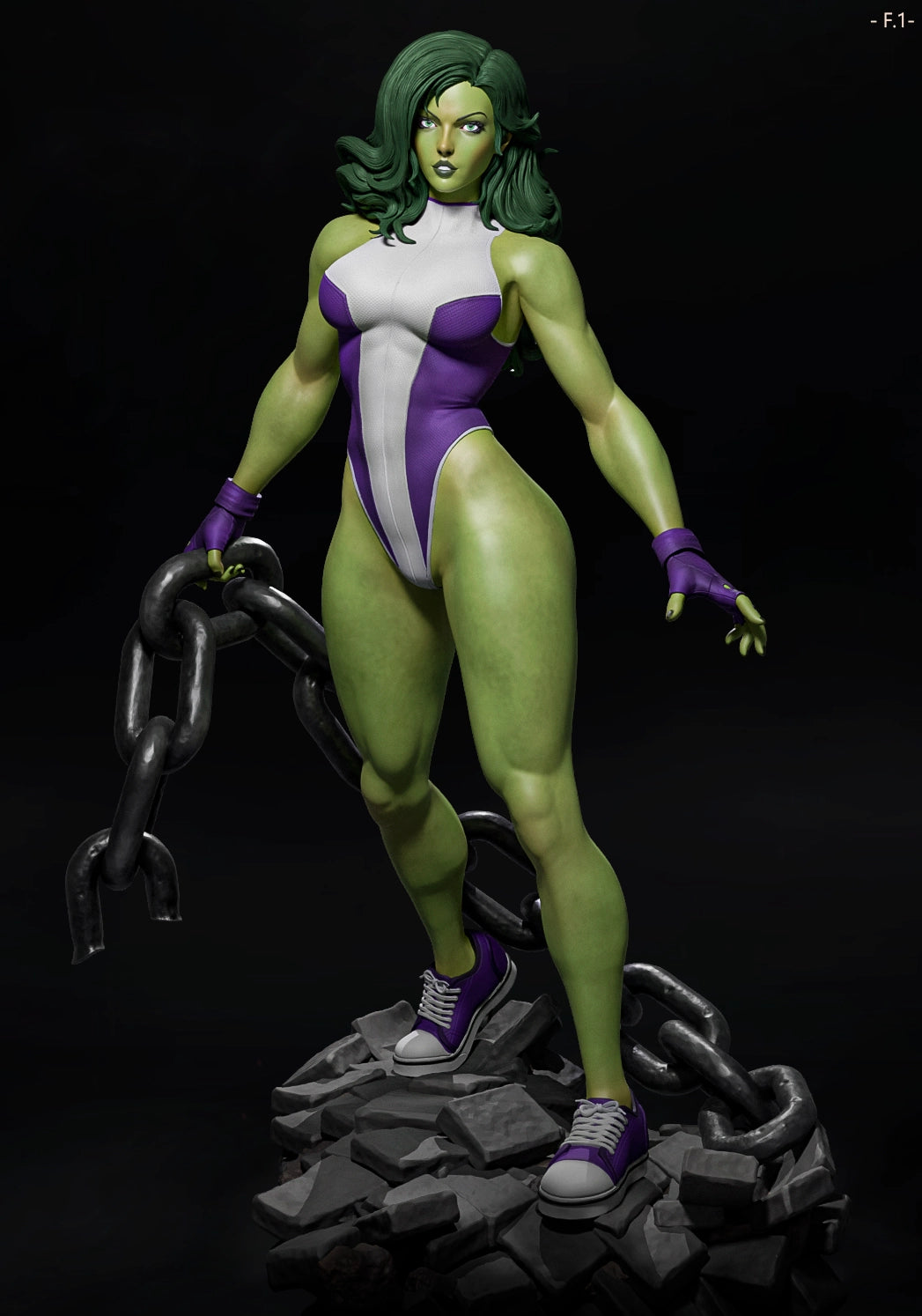 Luis Donaldo Meza - New Heros - She Hulk - 80mm Pin Up/Figure/Model/Diorama