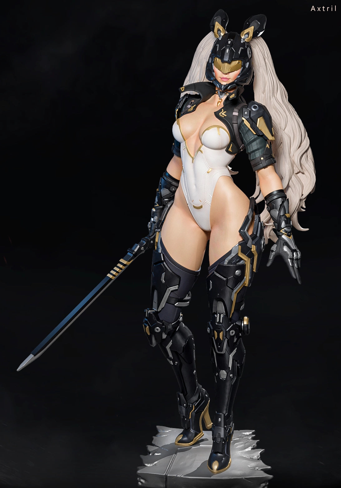 Luis Donaldo Meza - Future Warrior #2.1 - 80mm Pin Up/Figure/Model/Diorama