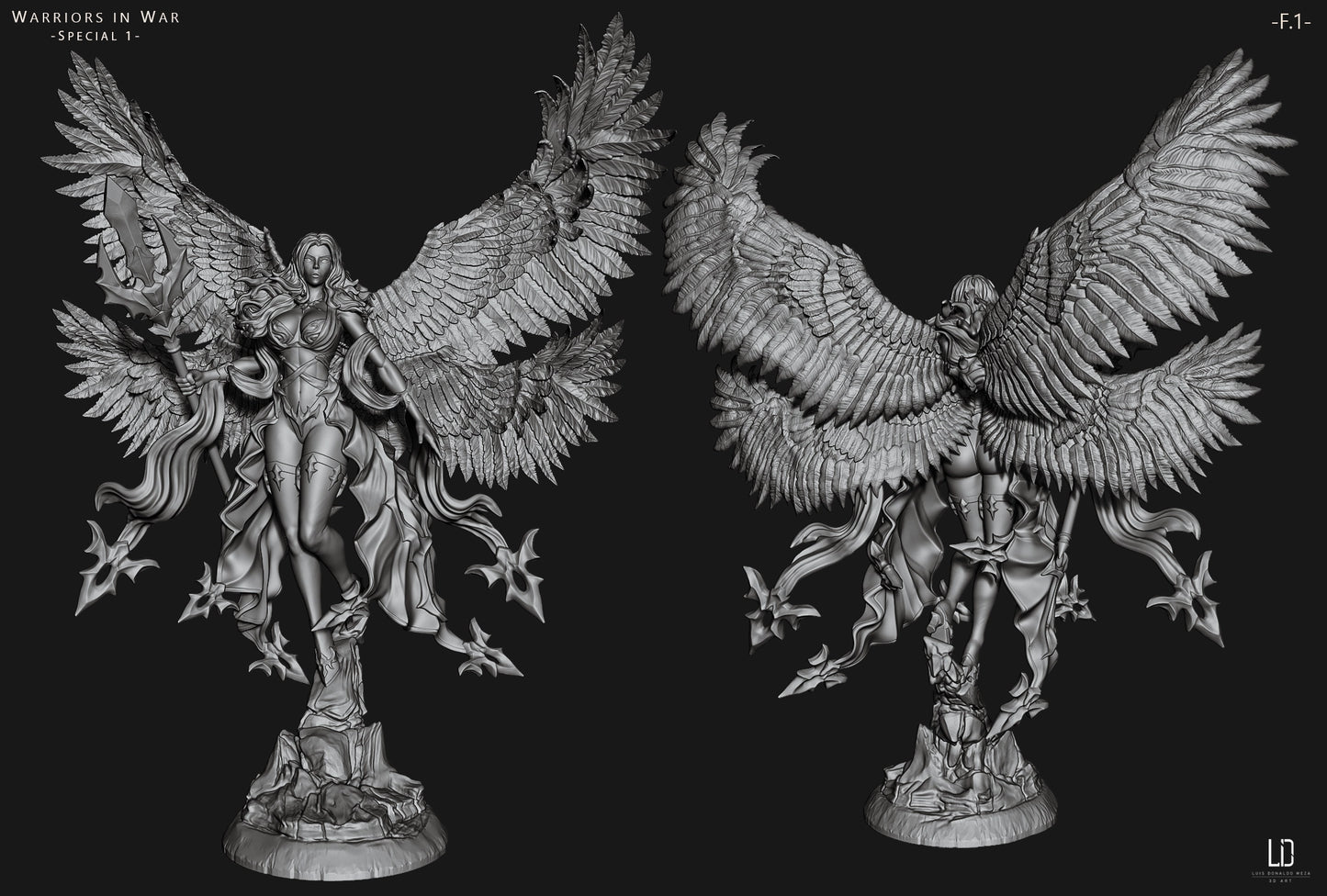 Luis Donaldo Meza - Warriors In War #1.1 - 80mm Pin Up/Figure/Model/Diorama