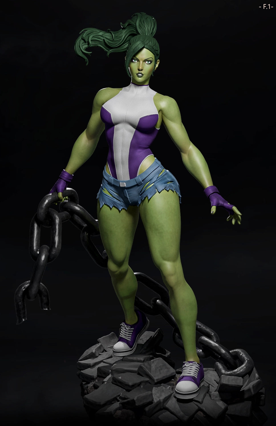 Luis Donaldo Meza - New Heros - She Hulk - 80mm Pin Up/Figure/Model/Diorama