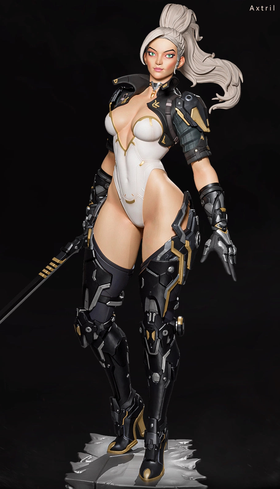 Luis Donaldo Meza - Future Warrior #2.1 - 80mm Pin Up/Figure/Model/Diorama