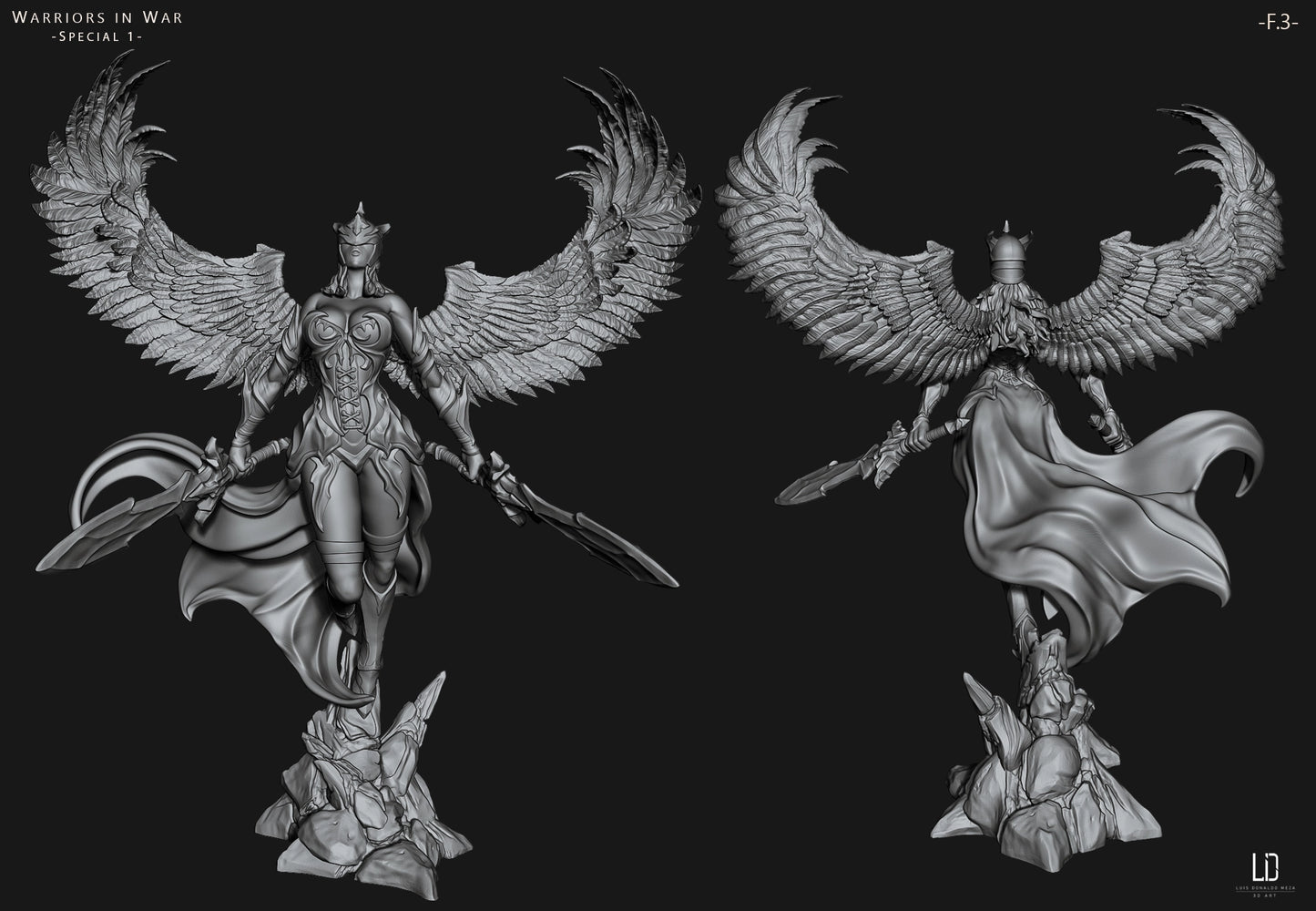 Luis Donaldo Meza - Warriors In War #1.3 - 80mm Pin Up/Figure/Model/Diorama