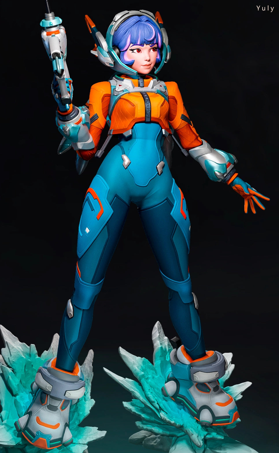 Luis Donaldo Meza - Future Warrior #3.3 - 80mm Pin Up/Figure/Model/Diorama