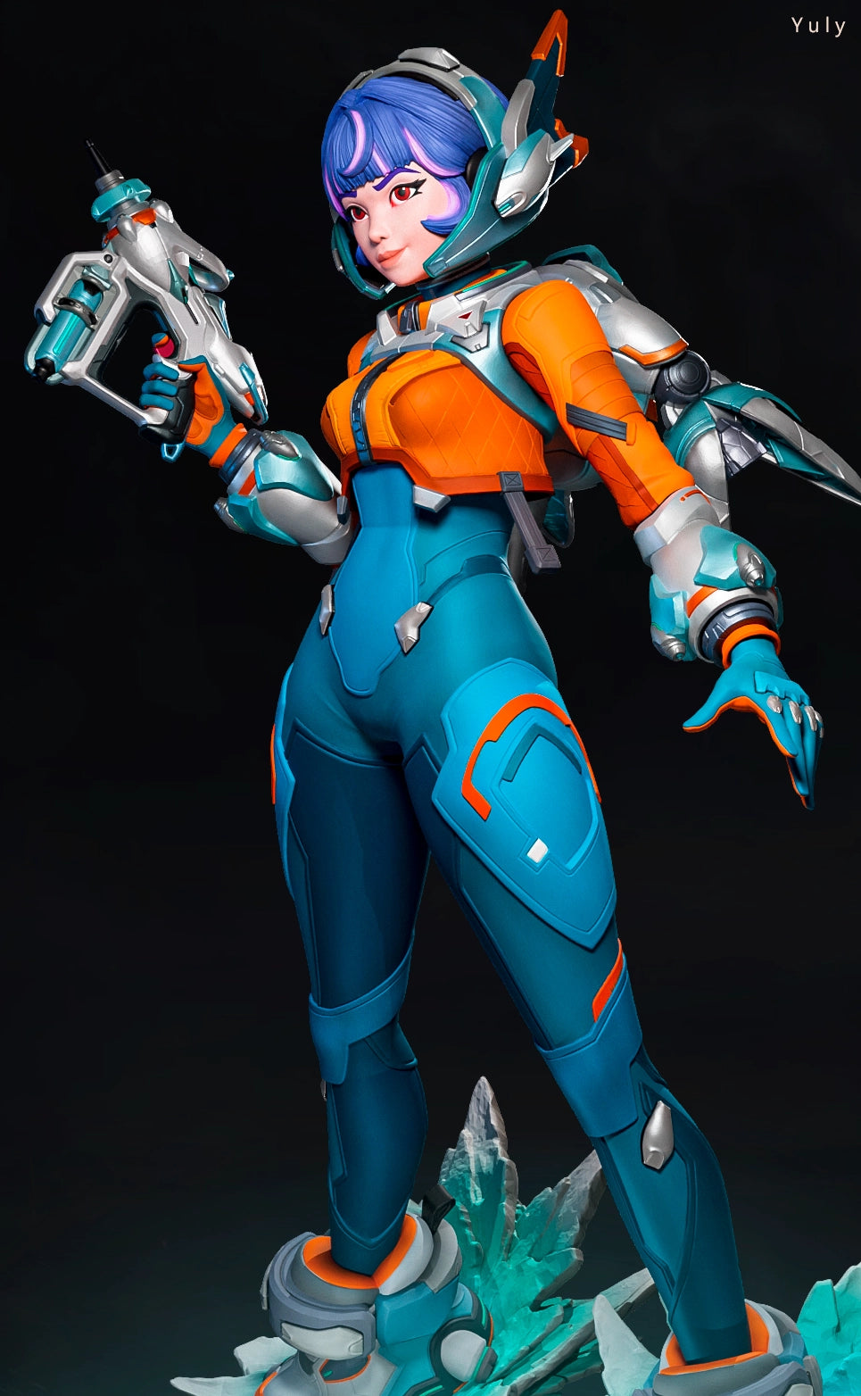 Luis Donaldo Meza - Future Warrior #3.3 - 80mm Pin Up/Figure/Model/Diorama