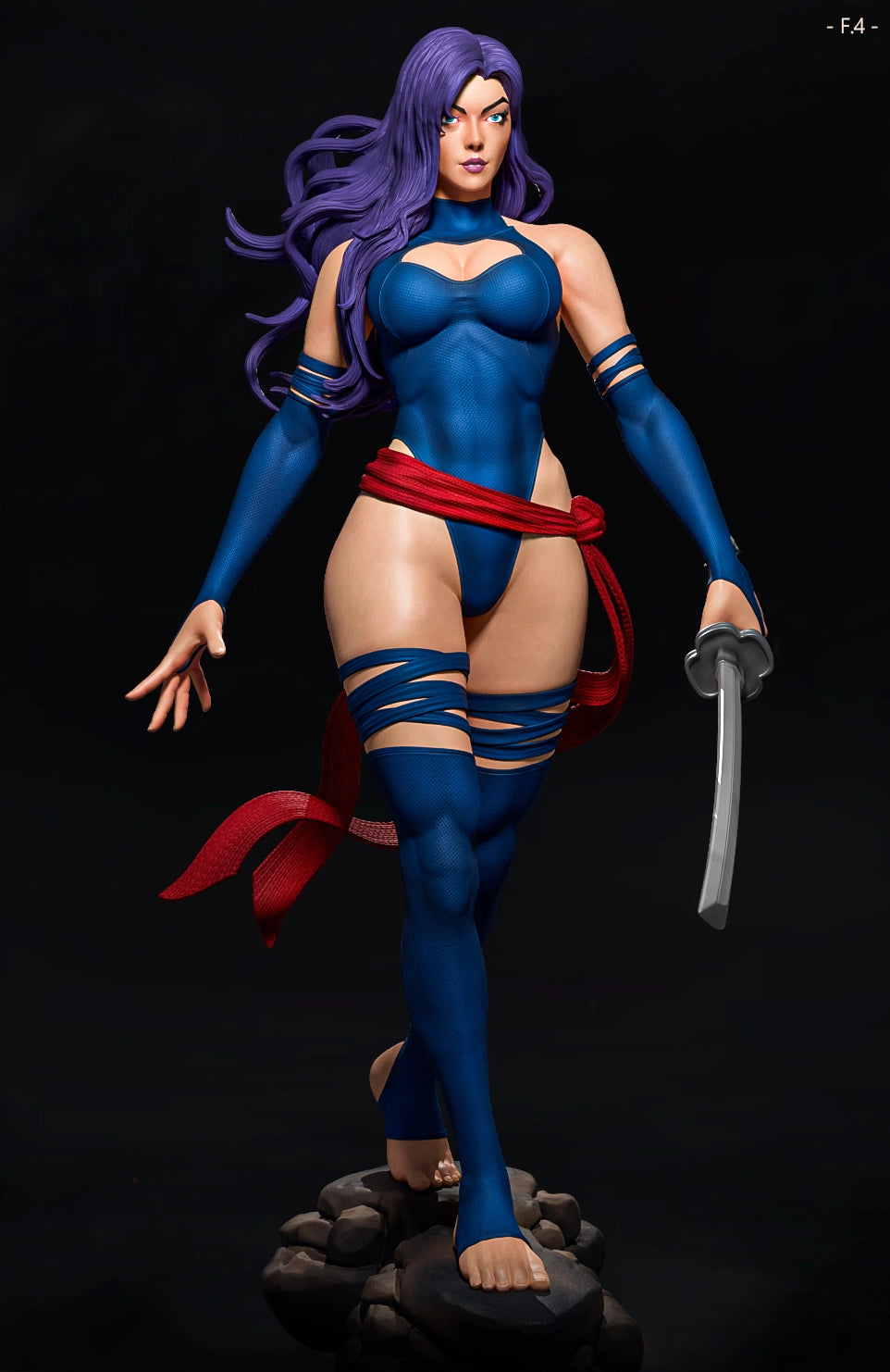 Luis Donaldo Meza - New Heros - Psylocke - 80mm Pin Up/Figure/Model/Diorama