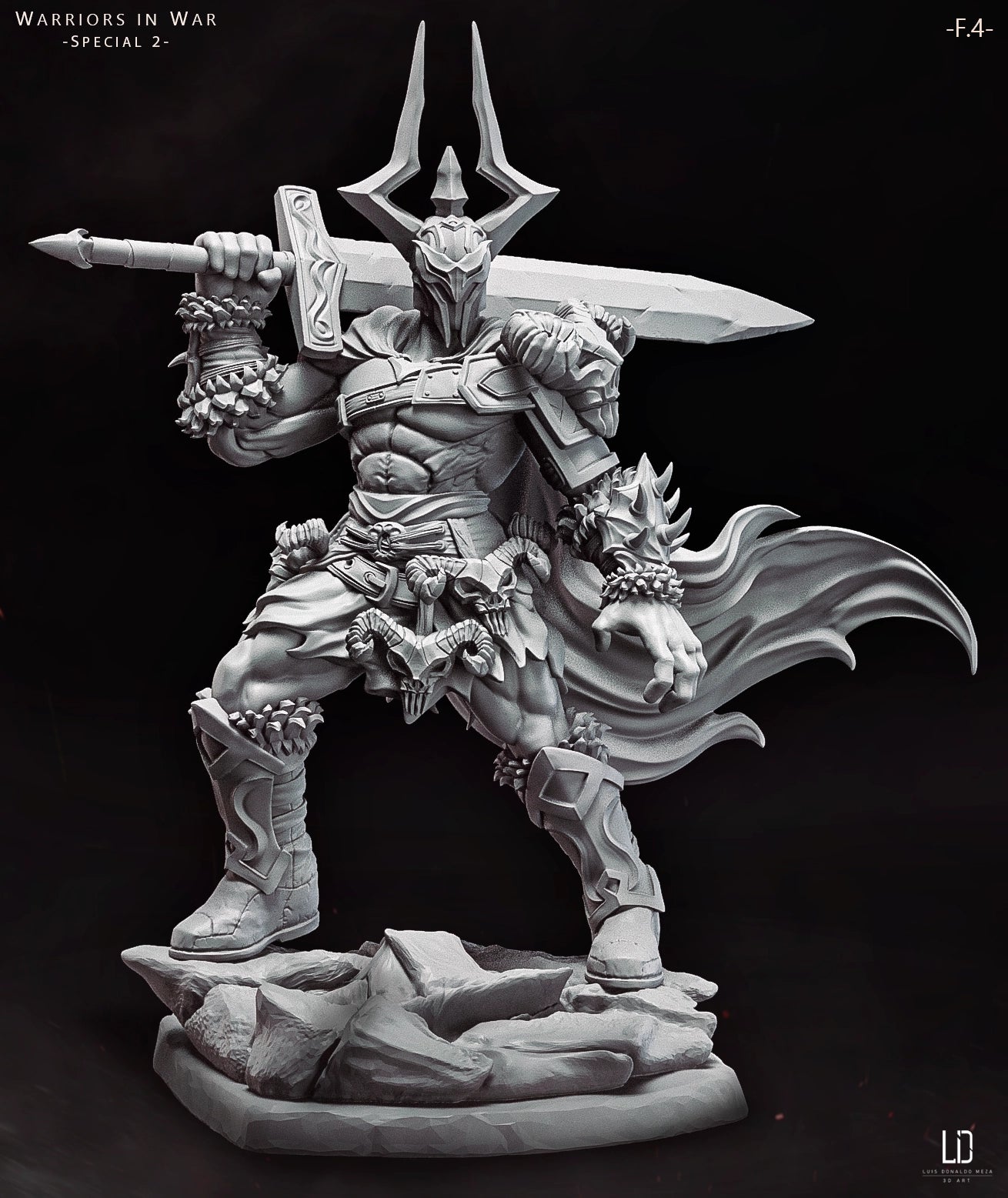 Luis Donaldo Meza - Warriors In War #2.4 - 80mm Pin Up/Figure/Model/Diorama