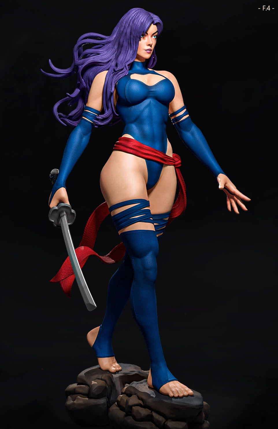 Luis Donaldo Meza - New Heros - Psylocke - 80mm Pin Up/Figure/Model/Diorama