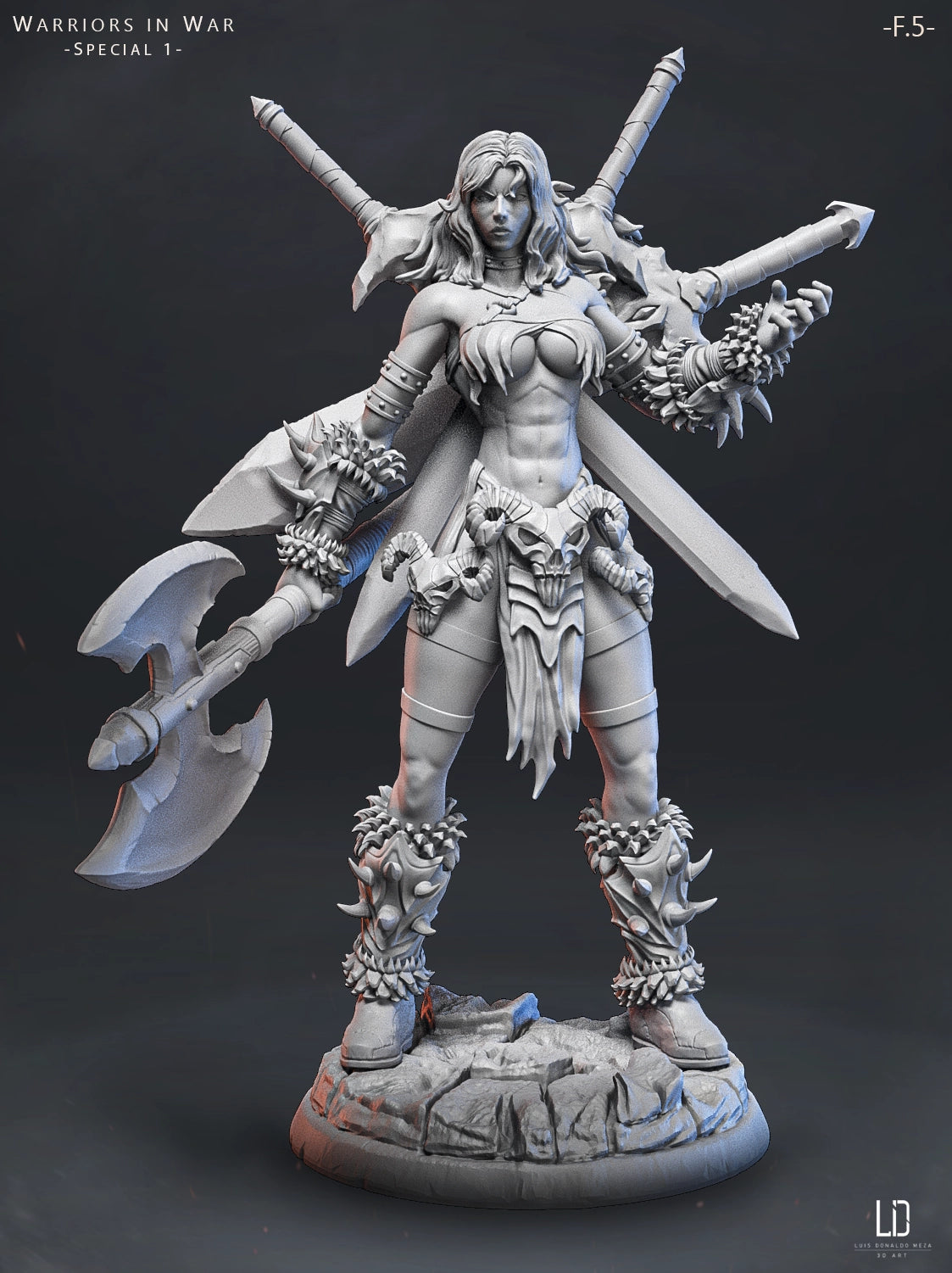 Luis Donaldo Meza - Warriors In War #1.5 - 80mm Pin Up/Figure/Model/Diorama