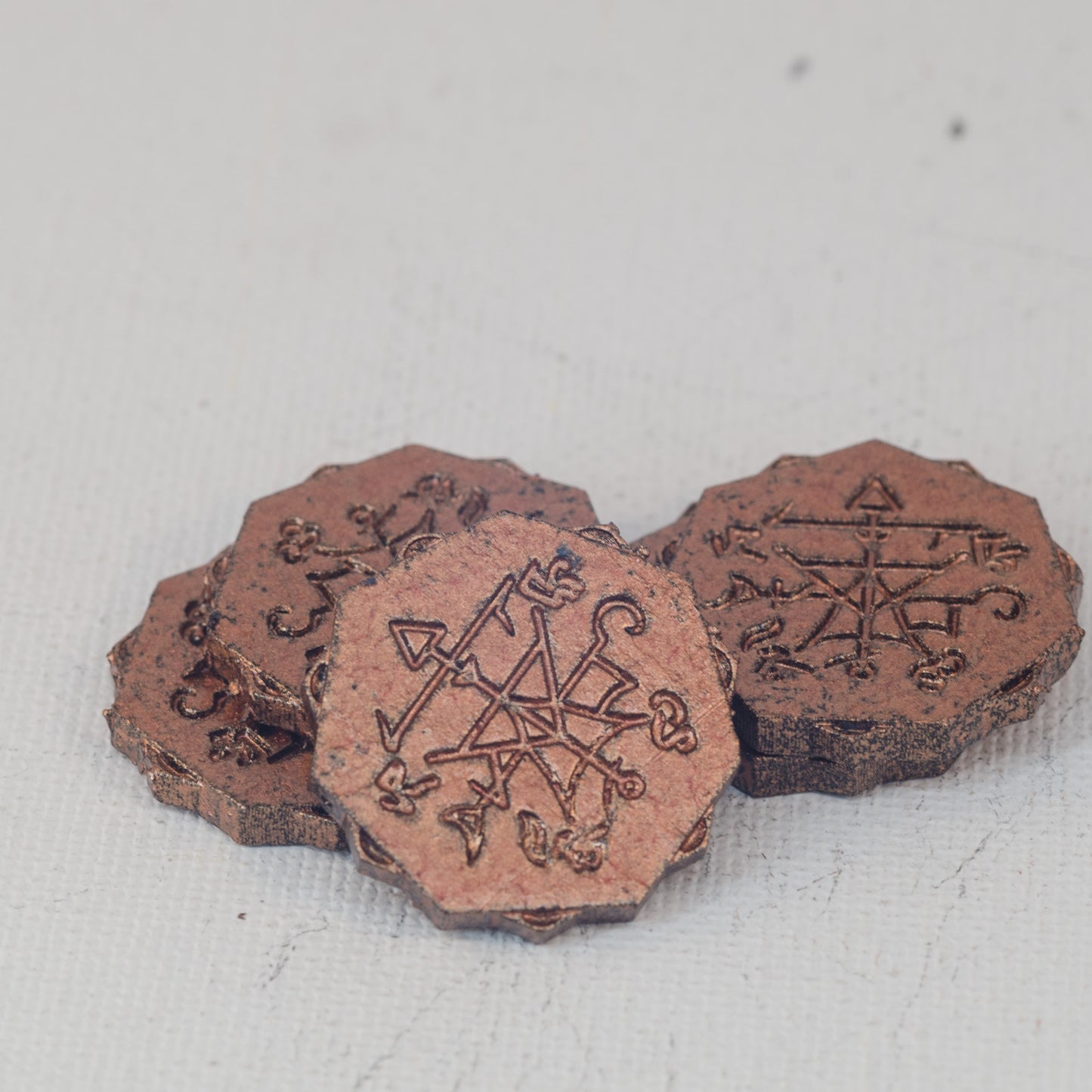 Unchained Games - Necromancer Coins x5 - DnD/TTRPG/Roleplaying/Wargames