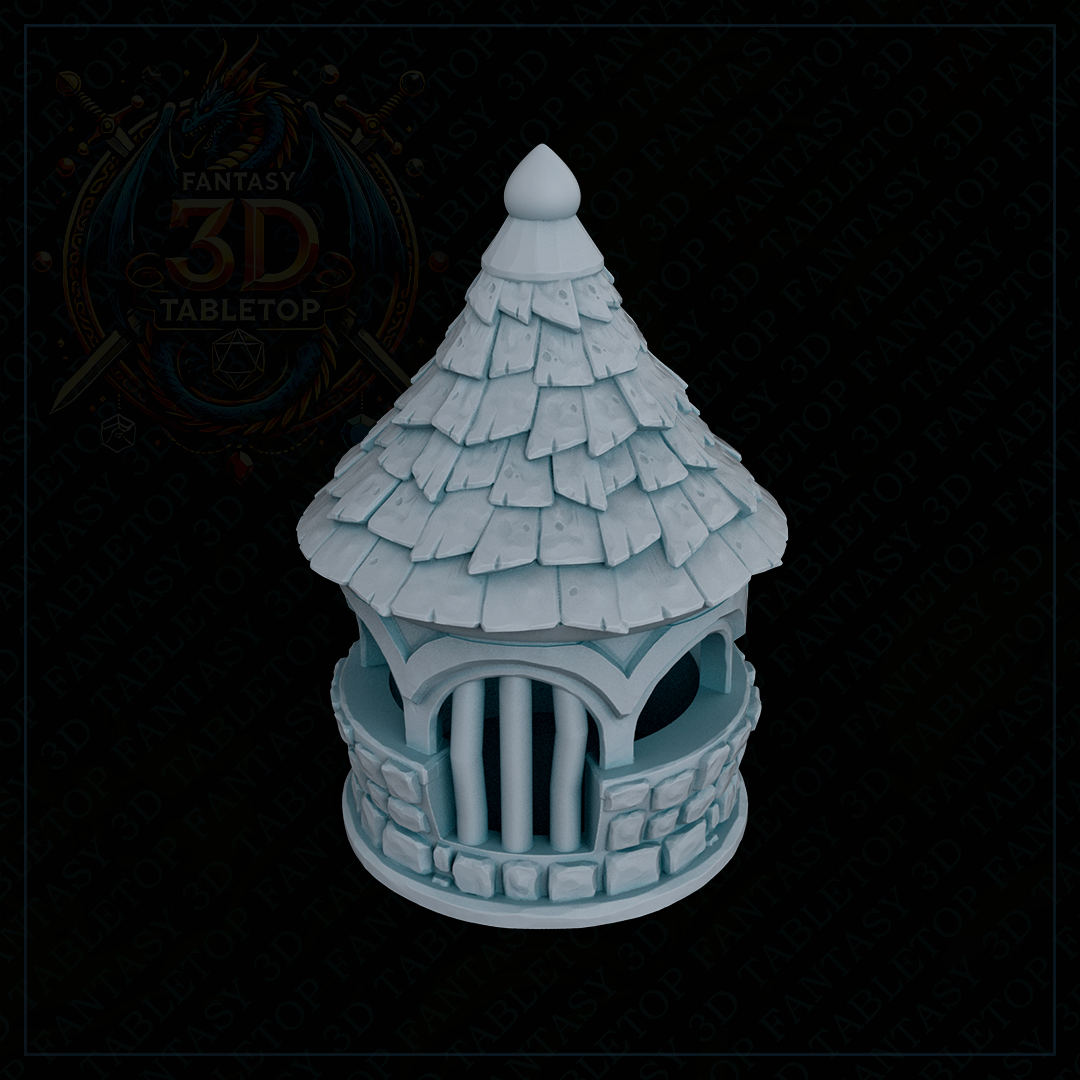 Fantasy3DTabletop - Town Hall Dice Jail - DnD/TTRPG/Roleplaying/Wargames