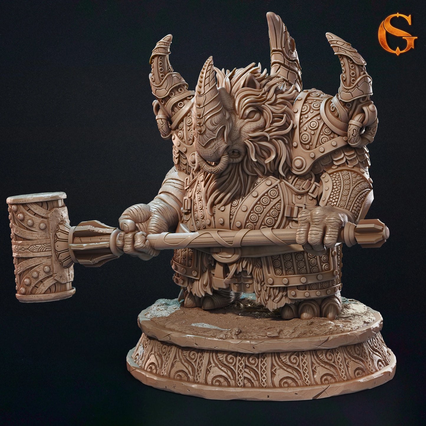 Solgoodcreations - Wererhino - DnD/TTRPG Figure/Miniature
